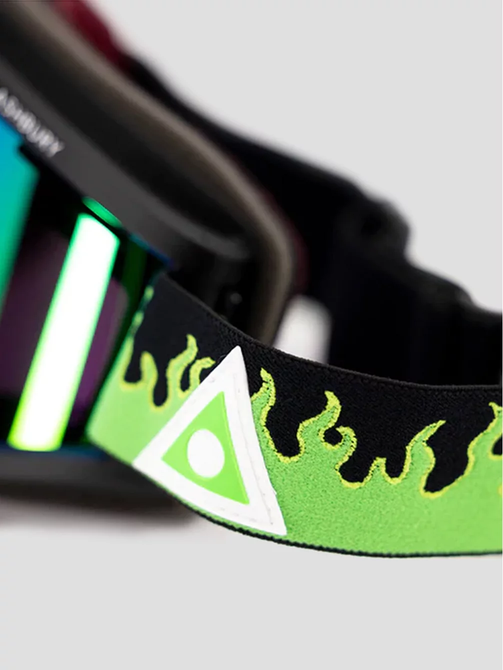 Ashbury Blackbird Green Flame (+Bonus Lens) Goggle 4 Ashbury Blackbird Green Flame (+Bonus Lens) Goggle – Bild 2