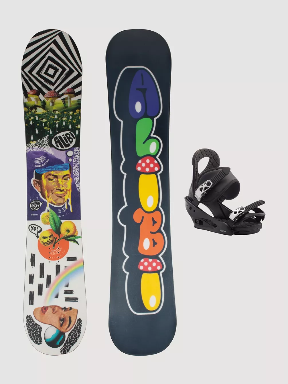 Alibi Snowboards Brain Rain 148 + Burton Citizen M 2023 Snowboard-Set 3 Alibi Snowboards Brain Rain 148 + Burton Citizen M 2023 Snowboard-Set