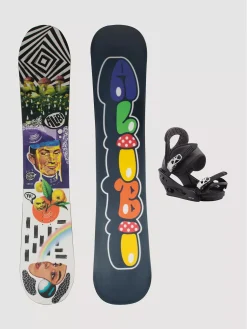 Alibi Snowboards Brain Rain 151 + Burton Citizen M 2023 Snowboard-Set
