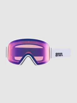 Anon M4 Cylindrical White (+Bonus Lens) Goggle -Snowboard Verkaufsgeschäft M4CylindricalWhiteBonusLensGoggle 2
