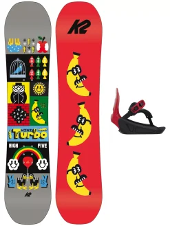 K2 Mini Turbo 120 + Mini Turbo S 2023 Snowboard-Set