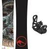 TRANS Pirate 120 + Junior M Black 2023 Snowboard-Set