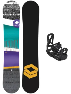 FTWO Union 135 + Junior M Black 2023 Snowboard-Set
