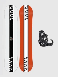 K2 Vandal 145W + You+H Blk M 2023 Snowboard-Set
